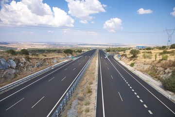 Obraz premium two ways lonely highway