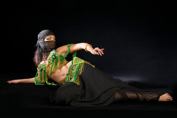 Belly dancer with saber