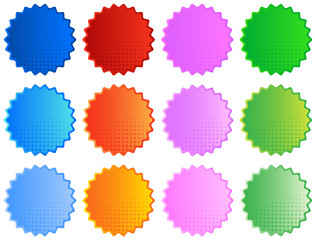 Illustration of stickers