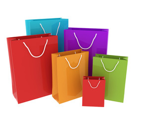 Group of shopping bags