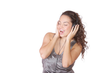 Fototapeta premium Listening to Music