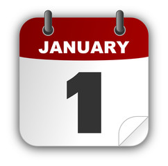 Naklejka premium New Year's Day