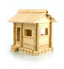Obraz na płótnie Canvas Wooden toy house