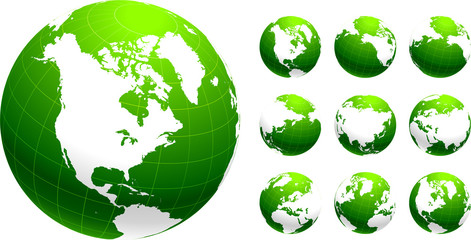 Green Globe Environmental Conservation Background