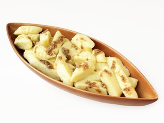 noodles with cheese and potatoes