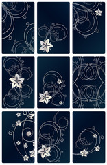 Abstract flowers backgrounds with place for your text