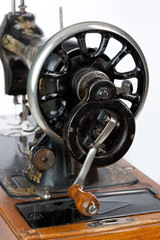 Naklejka premium Parts of Old Sewing Machine