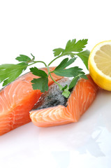 Lachs mit Zitrone