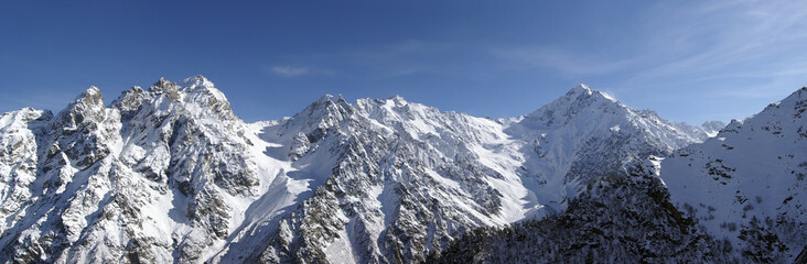 Panorama Caucasus Mountains