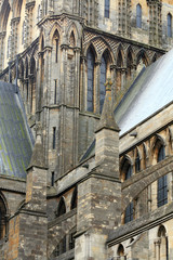 Detalle de la catedral de Lincoln,uk