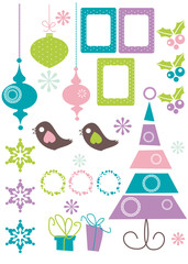 Fototapeta na wymiar Christmas Design Elements vector illustration
