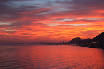 Atardecer rojo