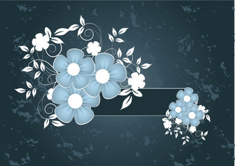 Abstract flowers background with place for your text