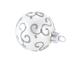 Christmas ball for decoration christmas tree on a white