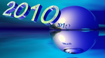 2010 reflecting on a mirror ball