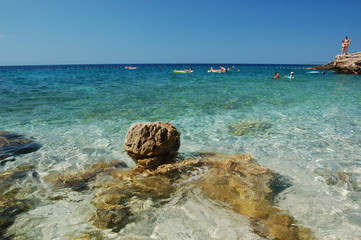 Naklejka premium Beach of Ivan Dolac - Hvar - Croatia
