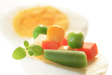 garnish hard-boiled egg for starters