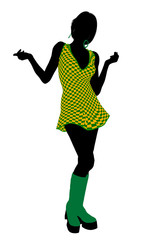 Go Go Dancer Illustration Silhouette