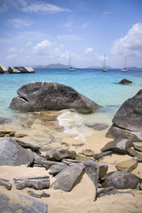 Virgin Gorda rocky shoreline