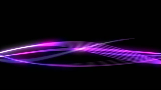 Abstract violet wave laser electro effect black background