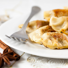 Pierogi.Polish christmas dish