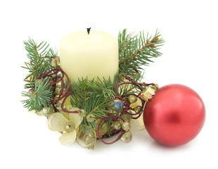 Christmas decoration with candle