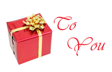 Present for Christmas postcard.