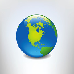 Earth in vector