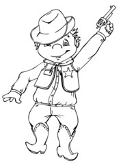 Cowboy, Sheriff, Wilder Westen, Western, Karneval