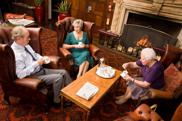 Older group of friends