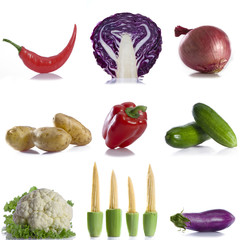 vegetable collage
