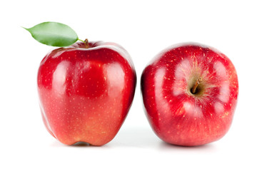 Two Ripe Red Apples