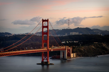 Amazing Golden Gate Bridge in San Francisco Bay