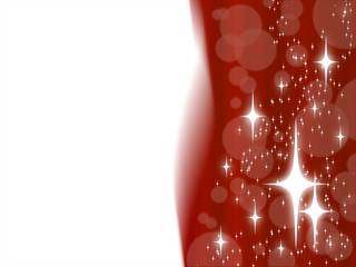 Abstract christmas design with white stars on red