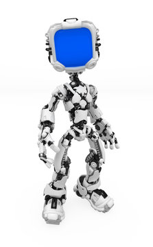 Blue Screen Robot, Isolated