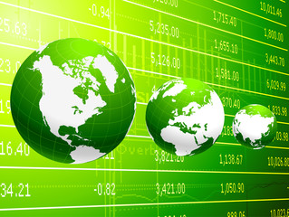 global business and economy abstract background
