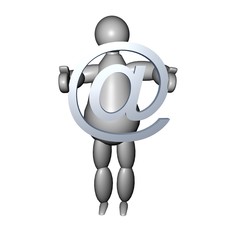 3D Puppet bearing an @