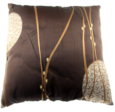 coussin carr&eacute; fond blanc