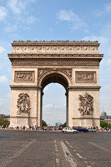 Fototapeta na wymiar Arc de Triomphe, Paryż