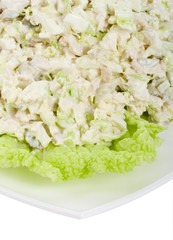 close-up chicken salad
