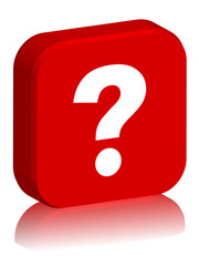 Bouton carré en 3D avec reflet 