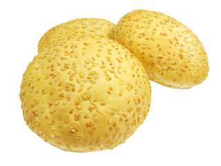 baked rolls with sesame