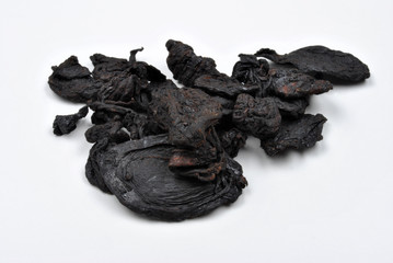 organic black tamarind on a white background