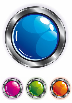 elegant shiny web button