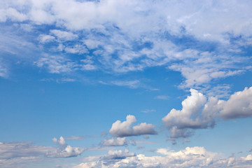 Fototapeta premium Background of bright blue sky.