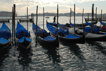 Naklejka premium Venice sunset