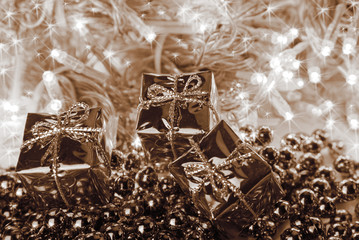 christmas in sepia