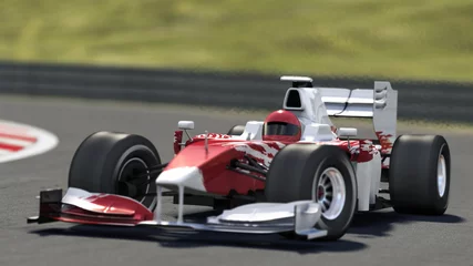 Crédence de cuisine en verre imprimé Sport automobile voiture de course de formule 1