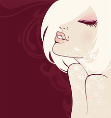 Elegance beauty girl