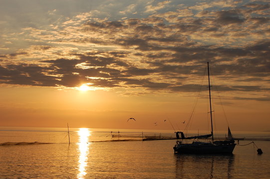 Fototapeta Sunset on the sea